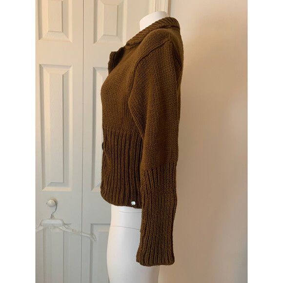 Pure Handknit Cotton Cardigan Sweater - Picture 4 of 11